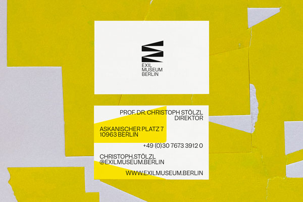Exil Museum Business Cards